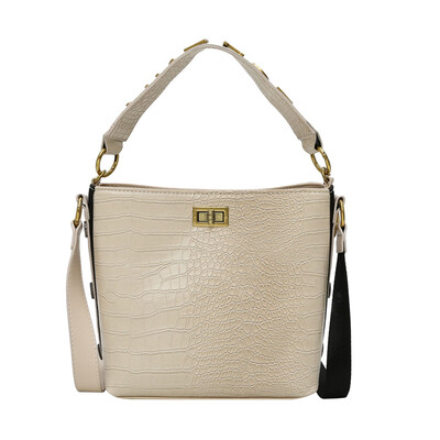 

Chao Korean version of the fashion scarf with a Messenger bag wild chain texture one shoulder bucket bag