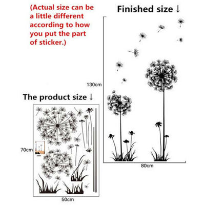 

3D DIY Dandelion Fly Mural Removable Decal Room Wall Sticker Home Deco Vinyl Art