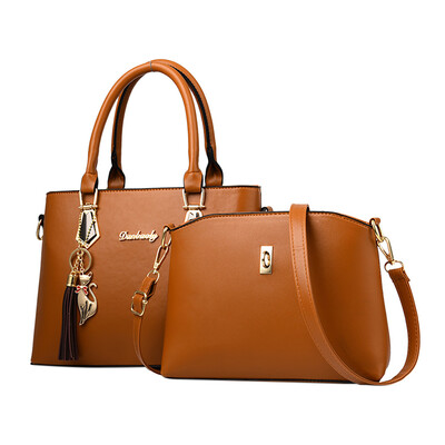 

Tailored Women Fashion Handbags Tote Bag Shoulder Bag Top Handle Satchel Purse Set 2pcs