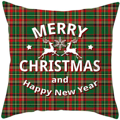 

Siaonvr 2020Merry Christmas Pillow Cases Cotton Linen Sofa Cushion Cover Home Decor