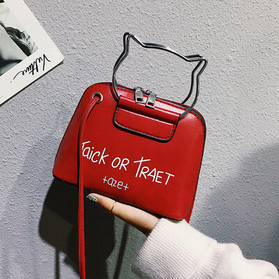 

Tailored Messenger Bag Women Handbags Cat Ear Handle Pattern Shoulder Crossbody Bags