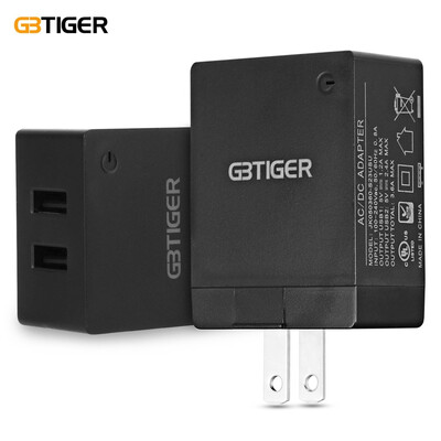 

GBTIGER Universal 2 USB 5V 36A Multifunctional Quick Travel Adapter with LED Light