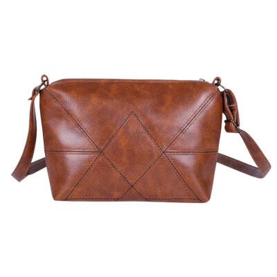 

Fashion Solid Color Shoulder Messenger Packs Leather Women Crossbody Bags