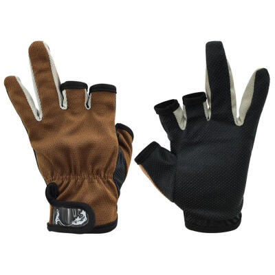 

1 Pair Outdoor Sports Anti-slip Breathable Fishing Gloves Portable Tackles