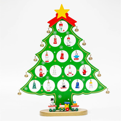 

Tailored Christmas tree Santa Claus Snowman Wooden Swing Decoration Decoration