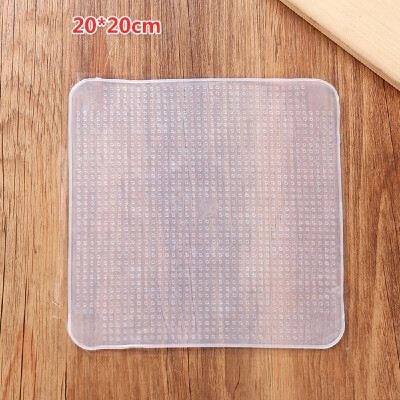 

Reusable Silicone Caps Food Keeping Stretch Wrap Seal Film Bowl Cover Home Storage Organization Kitchen Tools 3 Sizes