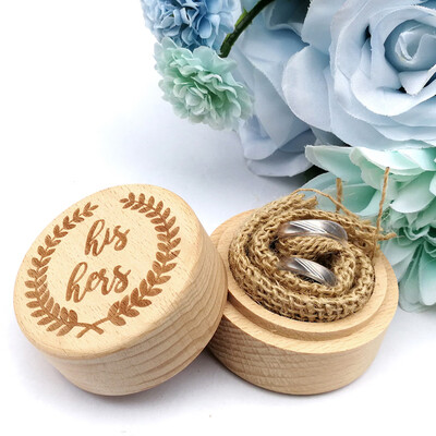 

Gobestart Ring Box Wedding Wooden Box Ring Storage Rings Organizer Wedding Party Accessory