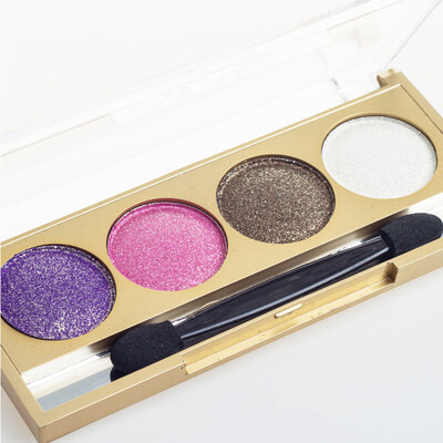 

4 Colors Pro Makeup Cosmetic Eyeshadow Quad Smoky Shimmer Eye Shadow Palette
