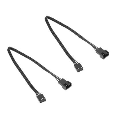 

2pcs Motherboard 4Pin Female to PWM Fan 4Pin Male Power Adapter Cable Wire