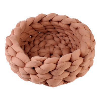 

Round Cat Bed House Soft knitted Cat Bed Round Pet Dog Bed For Small Dogs Cats Nest Winter Warm Sleeping Bed Puppy Mat