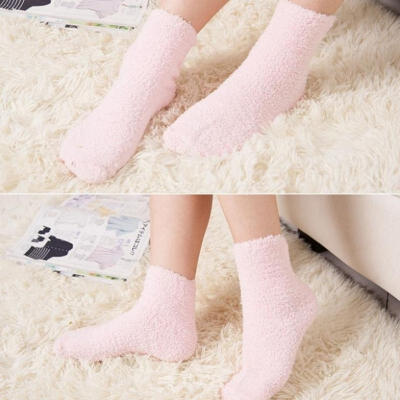 

Women&amp39s Cozy Plush Socks Fuzzy Sock Sleeping Bed Socks 1 Pair Fluffy