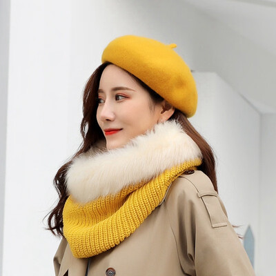 

Retro Top Headwear Woollen cloth French Bohemian Beret