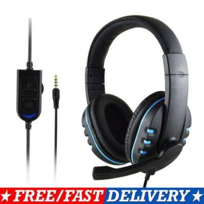 

Gaming Headset Mic Stereo Surround Headphone 35mm Wired For PS4 Xbox PC Xboxone