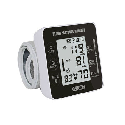 

Automatic Digital LCD Display Wrist Blood Pressure Sensor Heart Beat Rate Pulse Meter Sphygmomanometers