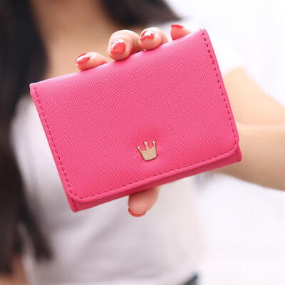 

Womens PU Leather Wallet Purse With Snap Button Closure Card Photo Holder Note Compartment Detachable Zipper Pocket
