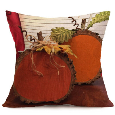 

Siaonvr Happy Fall Thanksgiving Day Soft Linen Pillow Case Cushion Cover Home Decor