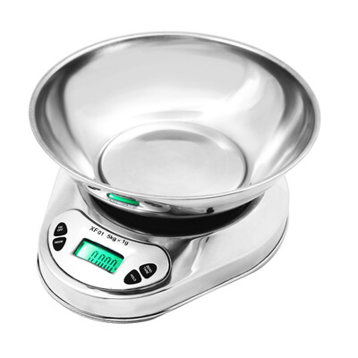 

5kg 1g Stainless Digital Electronic Kitchen Food Scale with Bowl