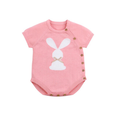 

Toddler Baby Boy Girls Rompers Summer Knit Newborn Baby Sunsuit Clothes Rabbit Infant Boys Jumpsuits Kids One Piece Clothing