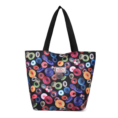 

Large bags of middle-aged&old womens bags large capacity printing single shoulder bags light stools mother bags canvas b