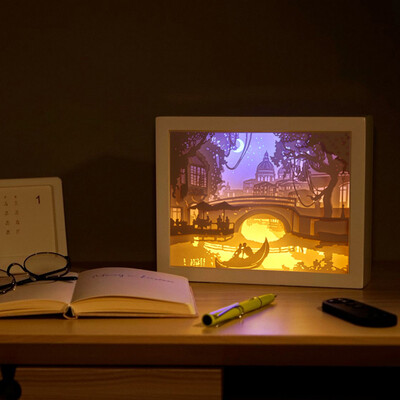 

〖Follure〗Photography Paper Sculpture Lamp DIY Creative Light Power Supply Home Decor