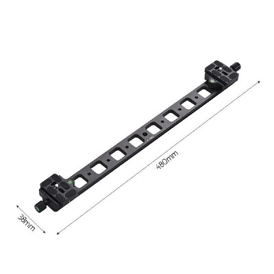 

Andoer PU-480 Extended Double QR Quick Release Plate Camera Bracket Track Slider Aluminum Alloy for Tripod Ballhead