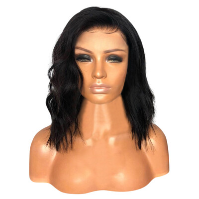 

〖Follure〗Short Wavy Bob Synthetic Wig for Black Women Black
