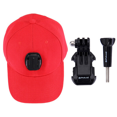 

PULUZ Sports Camera Hat Accessories Adjustable Cap With Screws And J Stent Base Baseball Hats PU195 Dark Blue