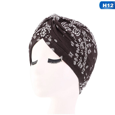 

New Women Soft Floral Print Cotton Women Turban Fashion Cancer Headwrap Chemo Cap Head Wrap