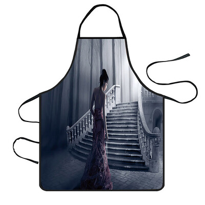 

Toponeto Home Women Waterproof Cute Cartoon Kitchen Restaurant Cooking Bib Apron Aprons