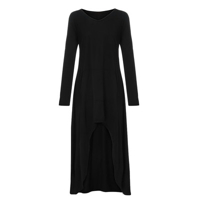 

Toponeto Women Sleeve High Low Hooded Casual Long Maxi Tunic Tops