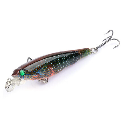 

75cm 8g Minnow Fishing Lure 3D Eyes Fishing Artificial Hard Minnow Bait