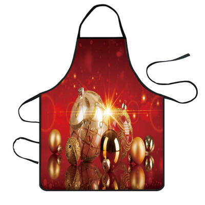 

Tailored Christmas Decoration Waterproof Apron Kitchen Aprons Dinner Party Apron