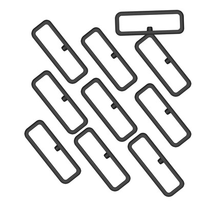 

ECSEM 10 Packs Replacement Rubber Watchband Band Keepers Retainer Loops Compatible with Garmin Vivoactive 4 GPS Smartwatch