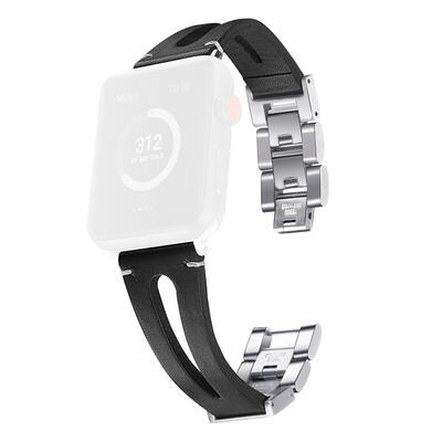 

Leather Stainless Steel Buckle Watch Band Bracelet Strap for iWatch 1 2 3