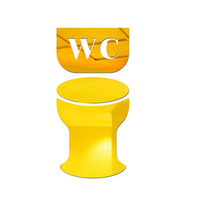 

〖Follure〗Creative Diy Fashion Personality 3D Wall Stickers Toilet Bathroom Tips Stickers