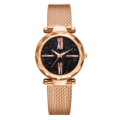 

Roman word starry dial ladies watch fashion trend watch