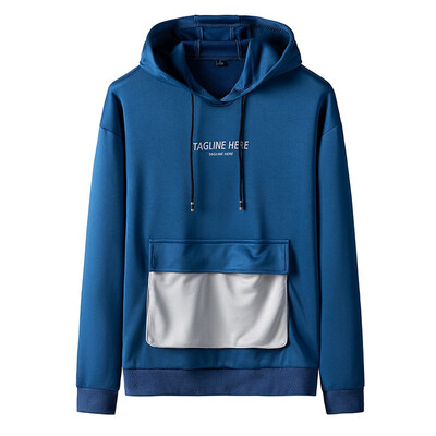 

Gobestart Men Casual Autumn&Winter Spliced Hoodies Long Sleeve Sweatshirt Outwear Coat