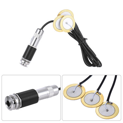 

Acoustic String Instrument 3 Transducers Piezo Pickup Pick-up System 635mm Jack for Guitar Mandolin Ukulele