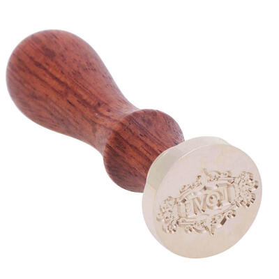 

Love Series Retro Wood Handle Sealing Wax Documents Custom Stamp Supplies