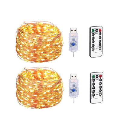 

Gobestart USB 10M 100LED String Copper Wire Fairys Lights Wedding Xmas Party Decor 8 Modes