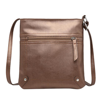 

Solid Color Shoulder Messenger Handbags Women Leather Casual Crossbody Bags