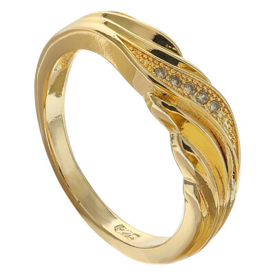 

Stunning Unisex Women Men  Fashion Accent 18K Yellow Gold Platinum Diamond Engagement Wedding Bands Rings Promise Ring