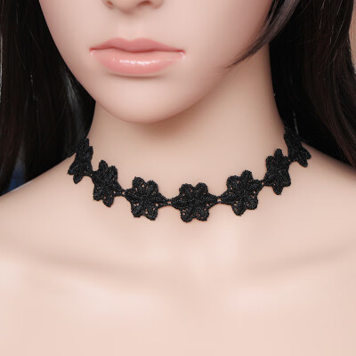 

New Black Lace Short Choker Necklace Girls Punk Elegant Trendy Women Korean Necklace Fashion Jewelry