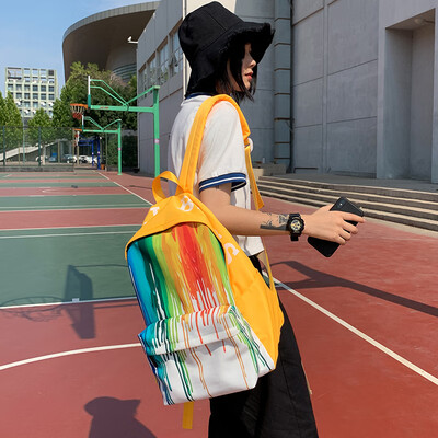 

Junior high school students net red schoolbags female Korean high school tide brand large-capacity backpack ins students backpac
