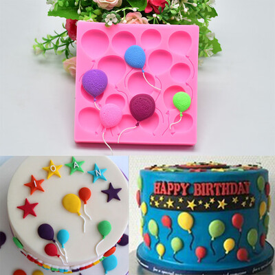 

Siaonvr 3D Balloon Pattern Silicone Mold Fondant Cake Decor Tool Chocolate Mold Mould
