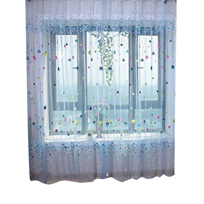 

Blue Balloon Sheer Window Curtain Tulle Door Window Blinds Children Room Bedroom Balcony Drapes