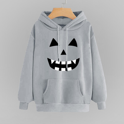 

Tailored Women Print Long Sleeve Casual Hooded Casual Pullover Top Blouse