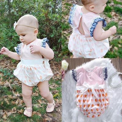 

Newborn Infant Baby Girls Bodysuit Romper Jumpsuit Clothes Outfits One-Pieces Set
