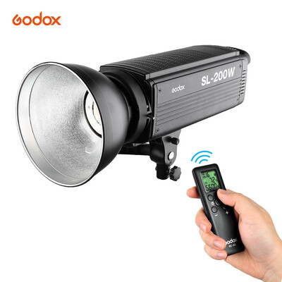 

Godox SL200W 5600K 200W High Power LED Video Light Adjustable brightness Wireless Remote Control with Bowens Mount for Photo Studi