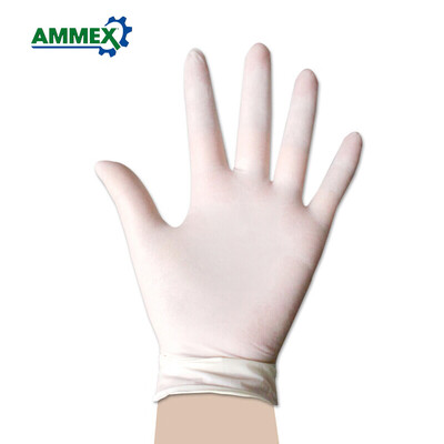 

AMMEX Disposable Latex Gloves Thicken Rubber with Powder Anti-slip Home Food Medical Dental Gloves 100pcspack